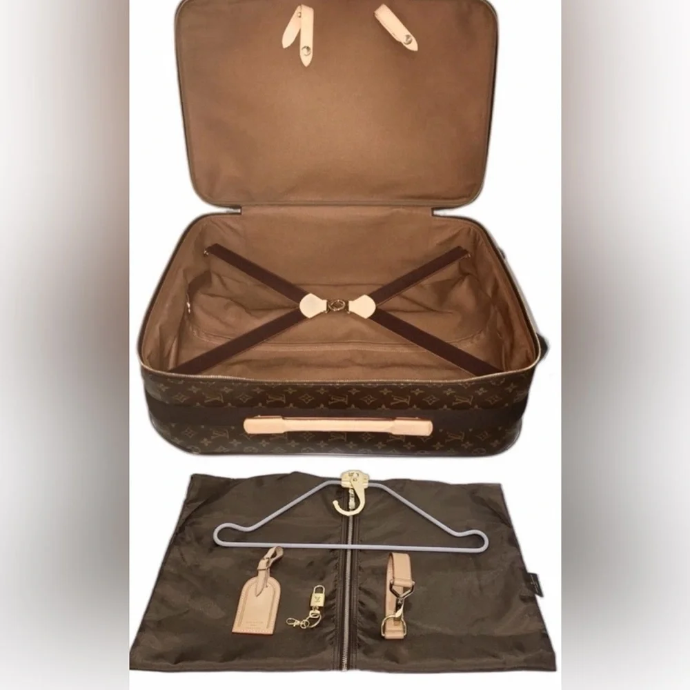 Louis Vuitton Pegase 55 Monogram Carryon Rolling Suitcase Travel Bag 🩷